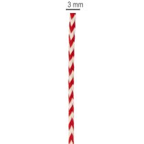 Artikel Zigzag-mønster snor på rulle til hobbyarbejde og emballage, 3 mm diameter, 20 m lang