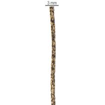 Artikel Skinnende snor til gaveindpakning og dekoration, 3 mm, 20 m