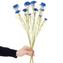 Artikel Kunstig kornblomst til elegant stuedesign, sommerdekoration, 68 cm, 4 stk.