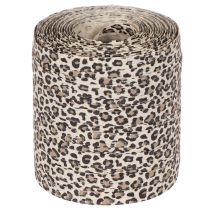 Artikel Gavebånd leopardprint til kreativ dekoration, krøllebånd 10mm 100m