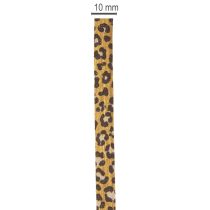 Artikel Krøllebånd, leopardprint, gavebånd til kreativ indpakning, 10 mm, 100 m