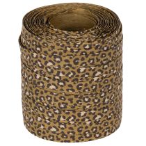 Artikel Krøllebånd, leopardprint, gavebånd til kreativ indpakning, 10 mm, 100 m
