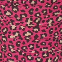 Artikel Dekorativt bånd, leopardprint, lyserødt, krøllebånd til gaveindpakning og kreative aktiviteter, 10 mm, 100 m