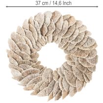 Artikel Krans Træsvamp Naturlig Dekoration 37cm