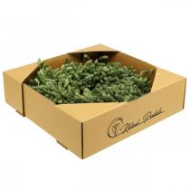 Artikel Julekransdekoration grøn tørret blomsterkrans dørkrans hør urt festlig Ø34cm