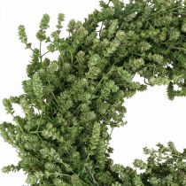 Artikel Julekransdekoration grøn tørret blomsterkrans dørkrans hør urt festlig Ø34cm