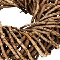 Artikel Krans lavet af naturlige kviste, rund rattankrans til hobbybrug, 35 cm