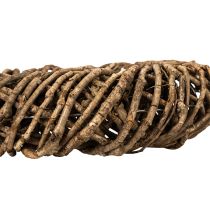 Artikel Dekorativ krans lavet af naturlige grene, rottingkrans, rund, stor, 45 cm.
