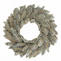 Dekorative kransekegler Adventskrans dørkrans hvid, glitter Ø35cm