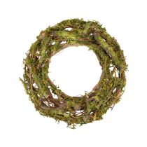 Krans naturlig krans trækrans grene mos glitter Ø28cm