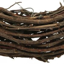 Kransvin Ø35cm naturlig dekorativ krans brun
