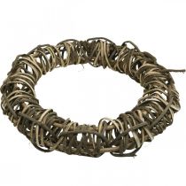 Artikel Stor dekorativ krans Ø50cm lavet af vinranker - naturlig dørkrans lavet af træ og pil, alsidig til dekoration