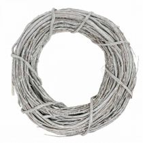 Deco krans hvidkalket Ø35cm Shabby Chic dørkrans borddekoration
