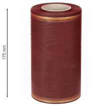 Artikel Bordeaux kransbånd med guldkant, 175 mm, dekorativt