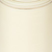 Artikel Cremefarvet kransbånd med guldkant, supersatin, 125 mm bredt, 25 m langt - Vandtæt, ideelt til computerudskrivning og miljøvenligt