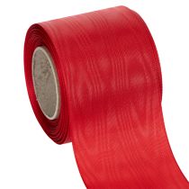 Artikel Rødt kransbånd 75mm x 25m - Begravelsesblomster og dekoration, Robust bånd til bogstaver