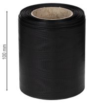 Artikel Sort kransbånd 100mm 25m - sørgebånd, sløjfebånd, dekorativt bånd, blomsterartikler