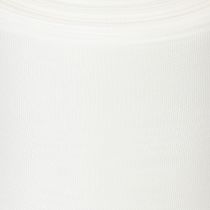 Artikel Hvidt kransbånd, høj kvalitet, 75 mm x 25 m - dekorativt bånd til blomsterhandlere og begravelser, ideelt til tryk.