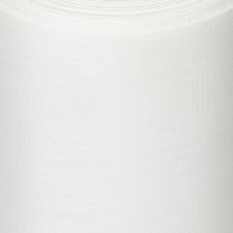 Artikel Hvidt kransbånd til begravelsesblomster, 175 mm bredt, 25 m langt, acetatbånd af høj kvalitet