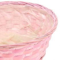 Artikel Chipkurv rund lilla/hvid/pink Ø25cm 6stk