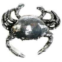 Artikel Dekorativ krabbe, antik sølv, 12 cm