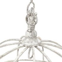 Artikel Køkken Krone Køkkenbøjle Metal Hvid Shabby Chic Ø31,5cm