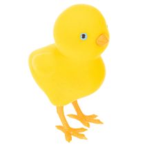 Artikel Kyllingedekoration til påske, borddekoration, genanvendelig stuedekoration, 16 cm, 2 stk.