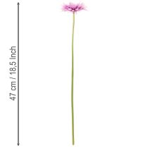 Artikel Kunstige Gerbera Haveblomster, Lilla, 47 cm, 6 stk.