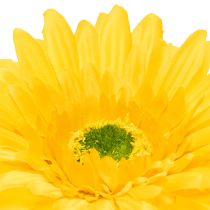 Artikel Kunstige Gerberablomster, Solgul, Haveblomst, 47 cm, 6 stk.