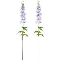 Artikel Kunstige blomster Delphinium Lys lilla på stilk 90cm 2stk