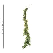 Artikel Kunstig eukalyptus-guirlande, dekorativ guirlande, grøn, 150 cm