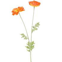 Artikel Kunstige Valmuer Sommerblomster Orange Ø7cm L78cm 3stk