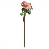 Artikel Kunstige roser blomst og knopper kunstig blomst pink 57cm