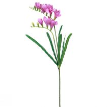 Artikel Kunstige haveblomster freesia lilla 58cm