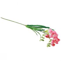 Artikel Kunstige haveblomster Freesia Pink 58cm