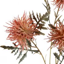 Artikel Kunstig knapweed kunstige blomster efterår 3 blomster rød 48cm