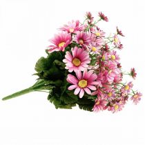 Artikel Kunstige tusindfryd buket af kunstige blomster pink 44cm