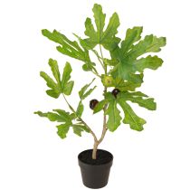 Artikel Kunstigt figentræ i potte kunstig plante med frugter 40cm