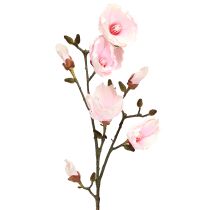 Artikel Kunstig Magnolia-gren Pink Blomster Ø8cm L100cm