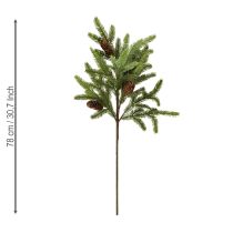 Artikel Kunstig grangren med rigtige kogler julegren 78 cm