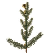 Artikel Kunstig grangren med guldfarvede mini juletræskugler, 46 cm, 2 stk.