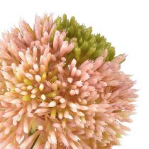 Artikel Kunstig allium prydløg pink grøn Ø10cm L65cm