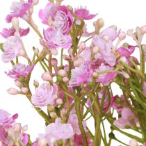 Artikel Kunstig gypsophila gipsurt i lilla L68cm 4 stk