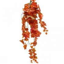 Artikel Kunstige vinblade rød orange hængende grene L95cm