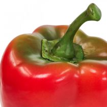 Artikel Kunstige grøntsager dekoration peber rød grøn Ø 8cm H13cm 3stk