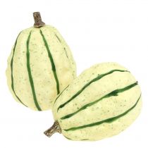 Deco græskarcreme, grøn 11cm 6stk