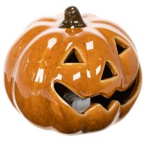 Artikel Keramisk græskar LED Halloween dekoration lille 10 cm