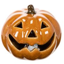 Artikel Keramisk græskar LED Halloween dekoration lille 10 cm