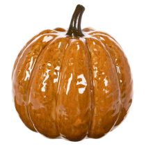 Artikel Keramisk græskar Halloween LED-dekoration 15 cm