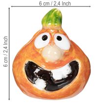 Artikel Dekorativ græskarfigur som sjov efterårsdekoration, 6 cm, 2 stk.